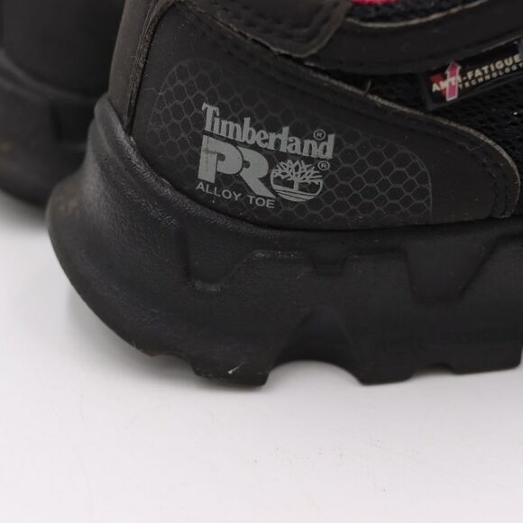 Women's Timberland PRO Powertrain Black/Pink Alloy Safety Toe Sneaker - Size 7 - Picture 10 of 16